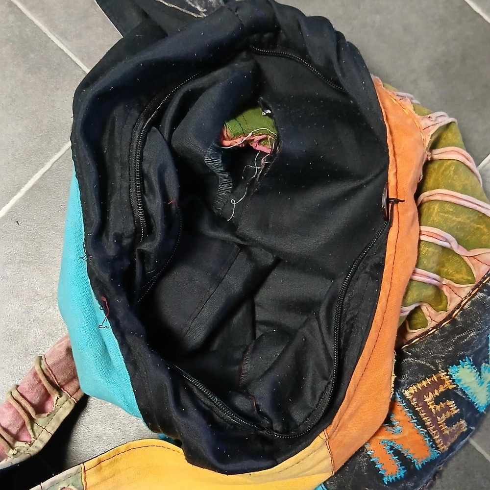 Source Unknown Multicolor Patchwork New York Hobo… - image 4